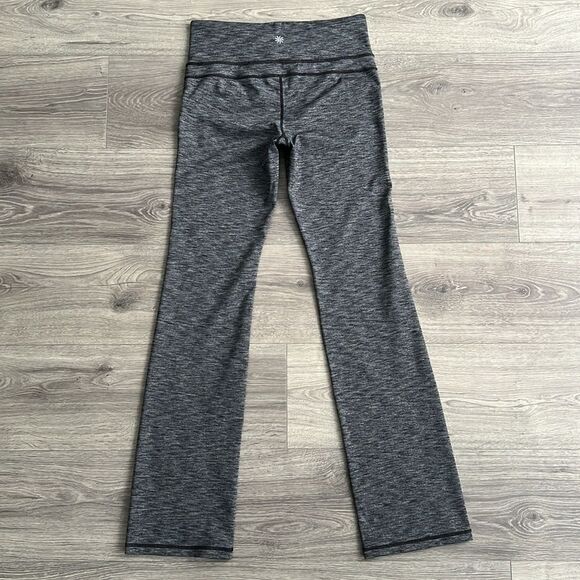 ATHLETA Straight Up Yoga Pants Medium Slim Flare Bootcut Heathered Gray Workout - Picture 6 of 10